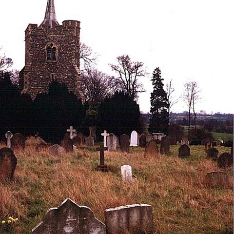 St James Church, Stanstead Bury. The parish church of Stanstead Abbotts until 1882, when St Andrews was built. Photo 1980
