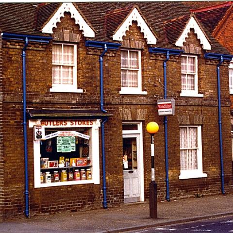 Butlers Stores, Roydon Road. Photo around 1980.