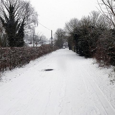 Marsh Lane towards Roydon Road.  January 2013